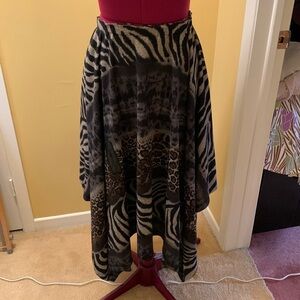 Marallis Collection top/skirt in animal print